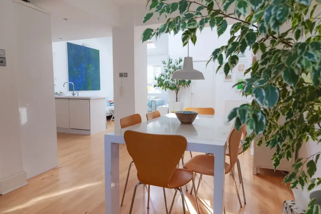 Illustrative interior: Dining area with greenery for L&T Aravista Sector 81-86