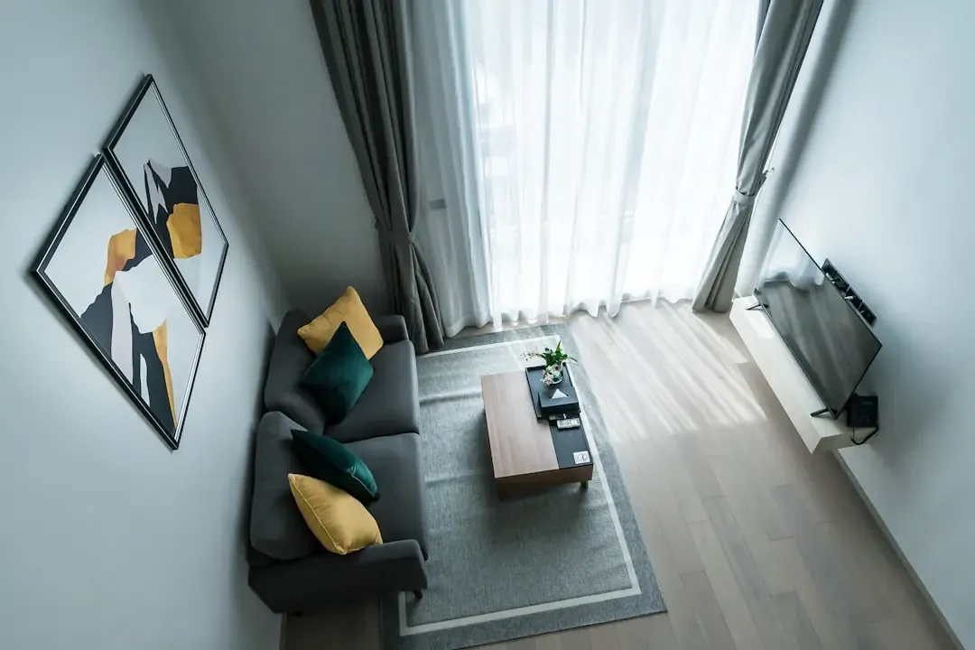 Illustrative interior: compact lounge with natural light for L&T Aravista Sector 81-86 homes